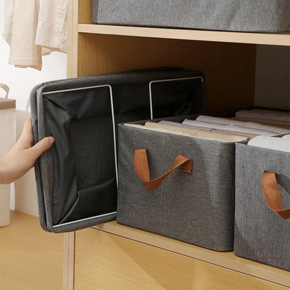 LINEN STORAGE BINS AND BASKETS ORGANIZER