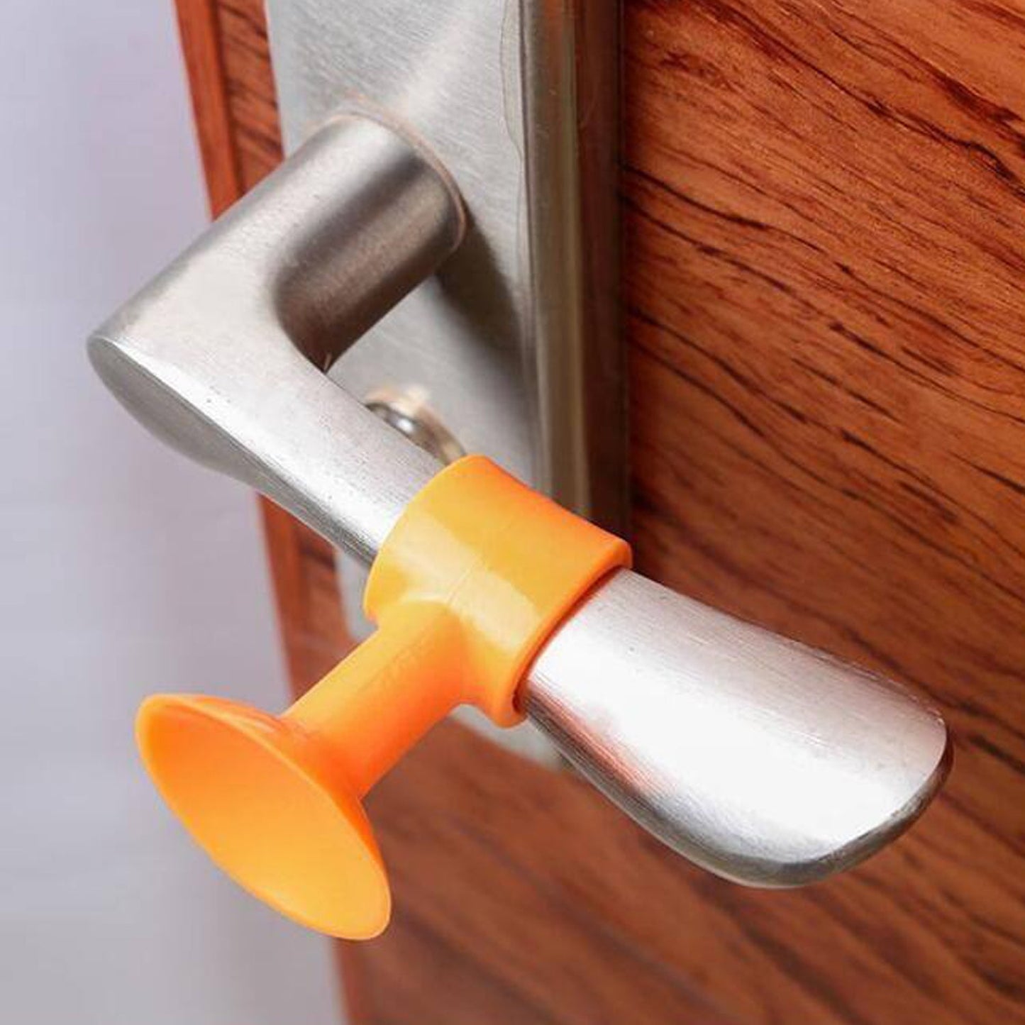 Anti-collision silicone door stopper, mini size, 100-piece pack for handle protection.