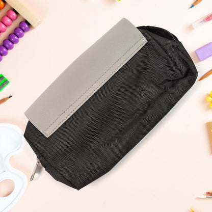 Pencil Pouch With Zipper, Students Pencil Case Large Capacity, Makeup Pouch, Stationery Bag (1 Pc/ 2 Compartment)