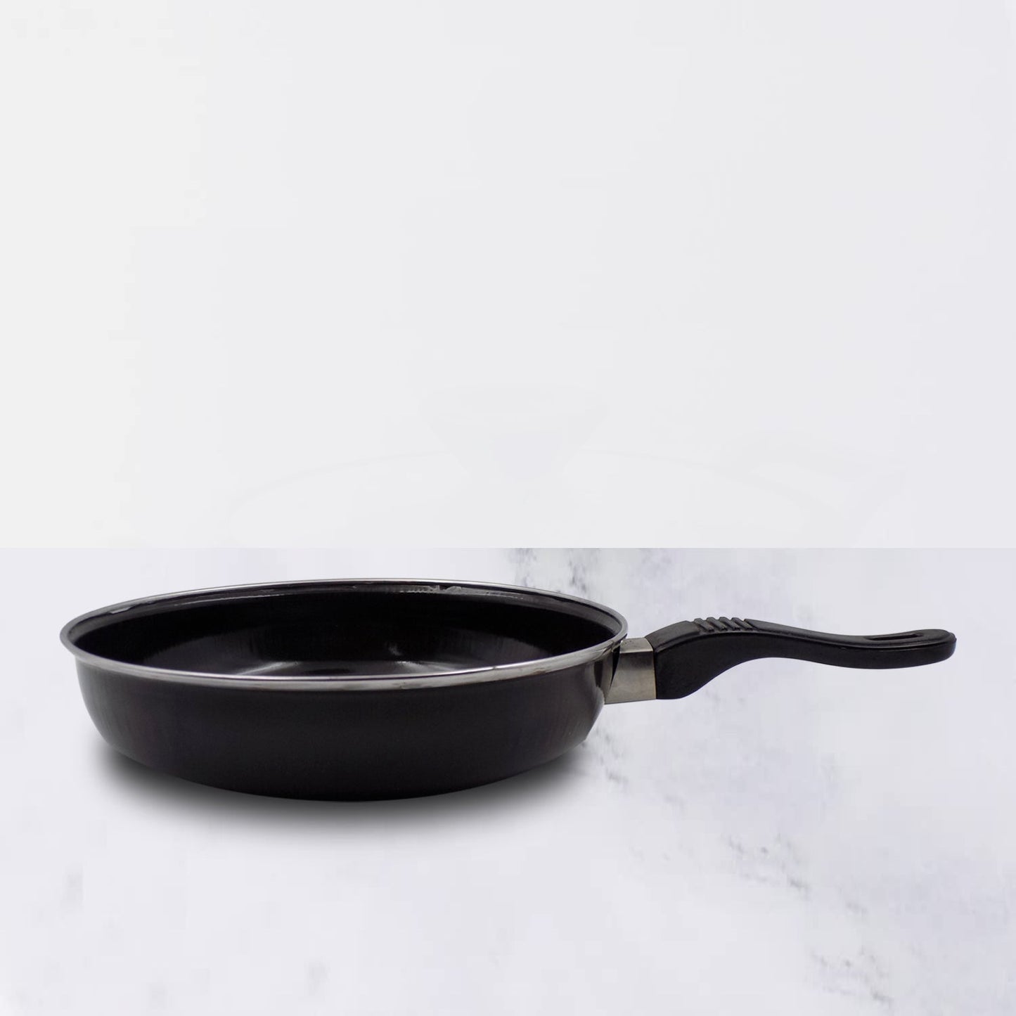 Hard anodized nonstick tadka fry pan with induction base