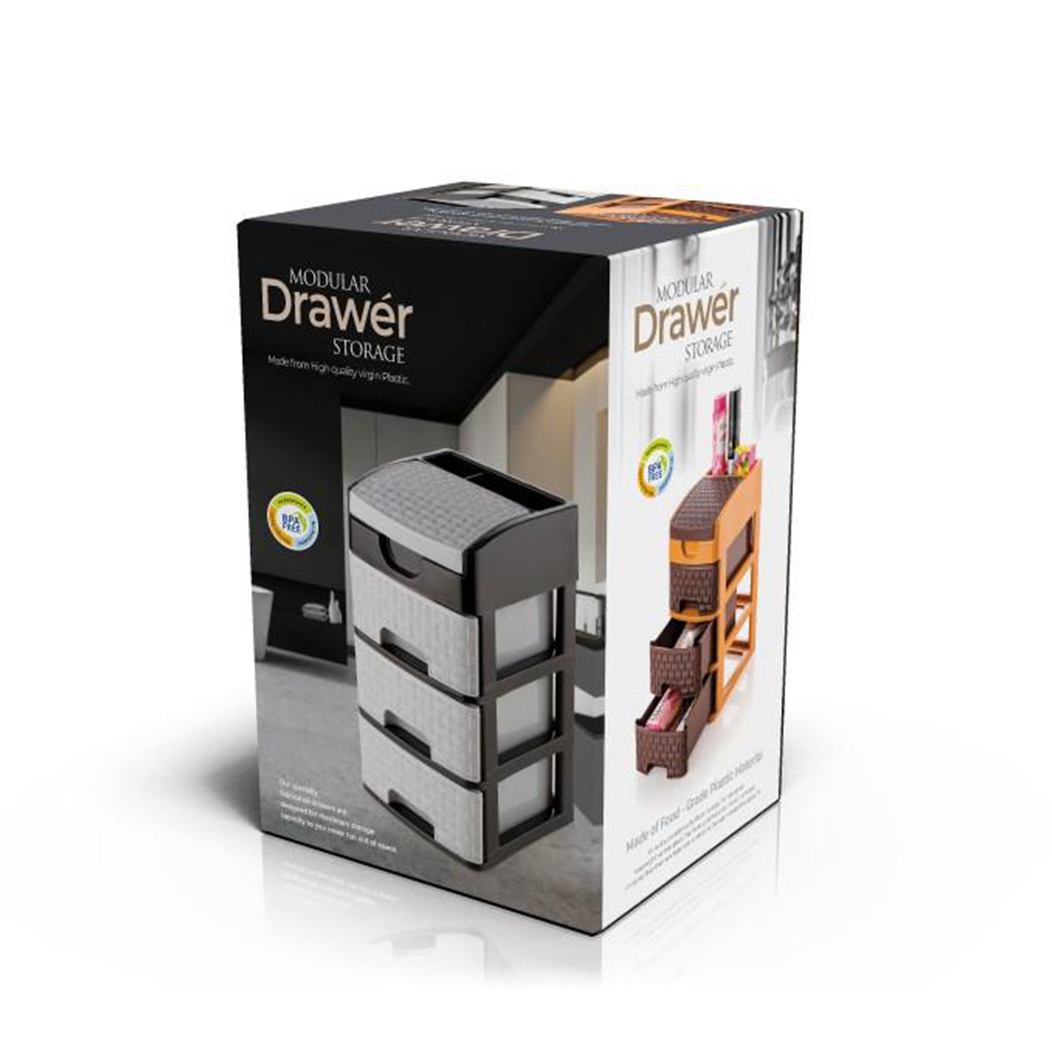 Compact 3-layer storage rack for household and office organization.