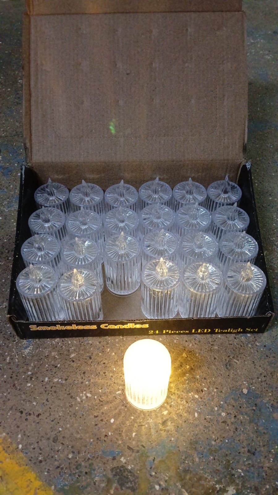 Flameless and Smokeless Decorative Candles LED Tea Light (24 Pcs Set)